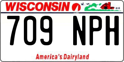 WI license plate 709NPH