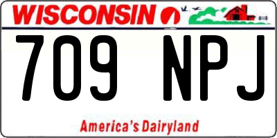 WI license plate 709NPJ