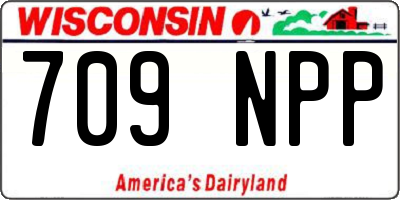 WI license plate 709NPP