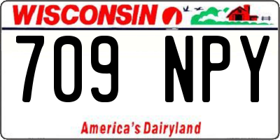 WI license plate 709NPY