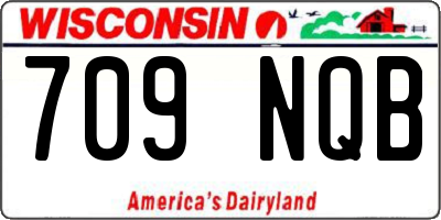 WI license plate 709NQB