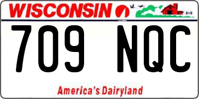 WI license plate 709NQC