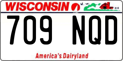 WI license plate 709NQD