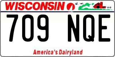 WI license plate 709NQE
