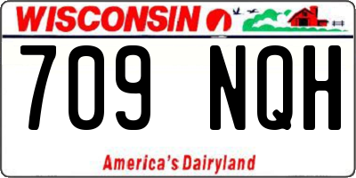 WI license plate 709NQH