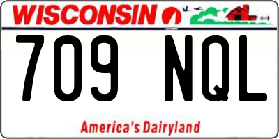WI license plate 709NQL