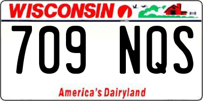 WI license plate 709NQS