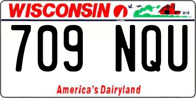 WI license plate 709NQU