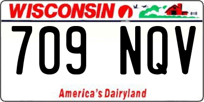 WI license plate 709NQV