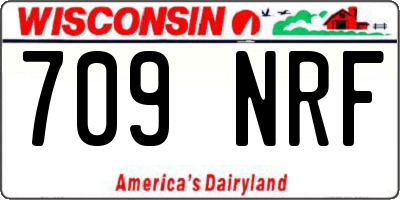 WI license plate 709NRF