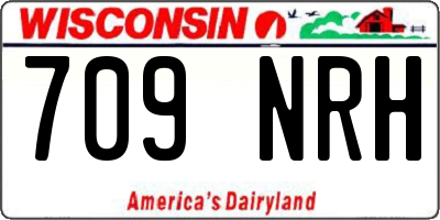 WI license plate 709NRH