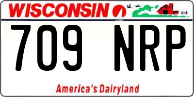 WI license plate 709NRP