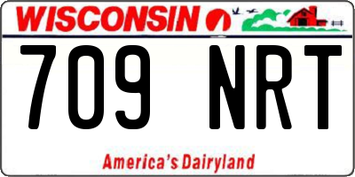 WI license plate 709NRT