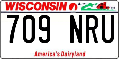 WI license plate 709NRU