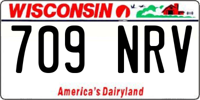 WI license plate 709NRV