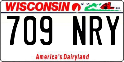 WI license plate 709NRY