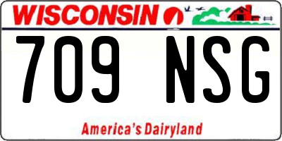 WI license plate 709NSG