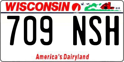 WI license plate 709NSH