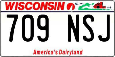 WI license plate 709NSJ