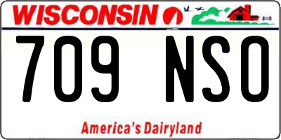 WI license plate 709NSO