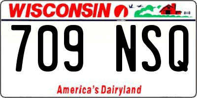 WI license plate 709NSQ