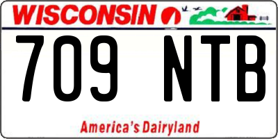 WI license plate 709NTB