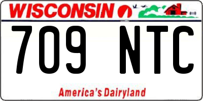 WI license plate 709NTC