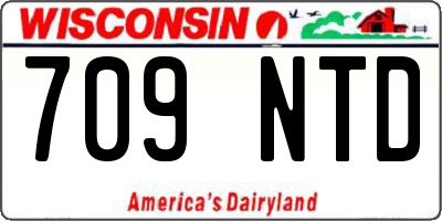 WI license plate 709NTD