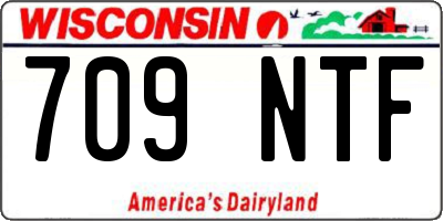 WI license plate 709NTF