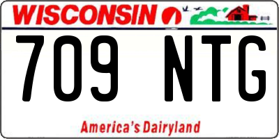 WI license plate 709NTG