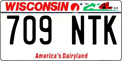 WI license plate 709NTK