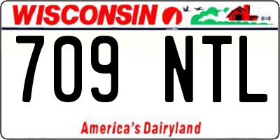 WI license plate 709NTL