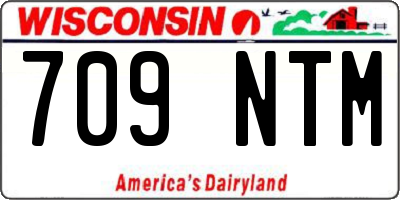 WI license plate 709NTM