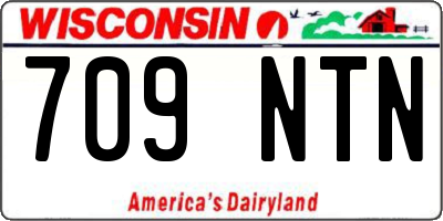 WI license plate 709NTN