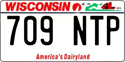 WI license plate 709NTP
