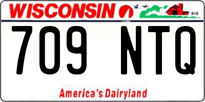 WI license plate 709NTQ