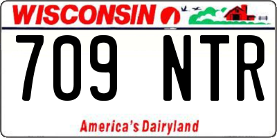 WI license plate 709NTR