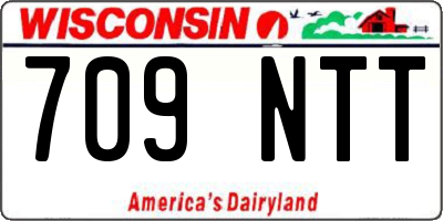 WI license plate 709NTT