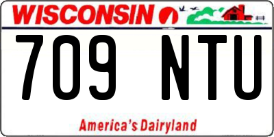 WI license plate 709NTU