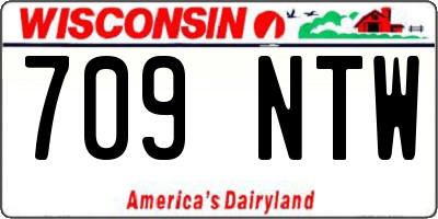 WI license plate 709NTW