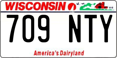 WI license plate 709NTY
