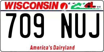 WI license plate 709NUJ