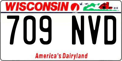 WI license plate 709NVD