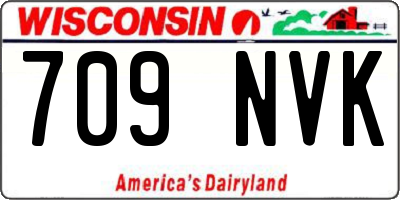 WI license plate 709NVK