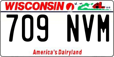WI license plate 709NVM