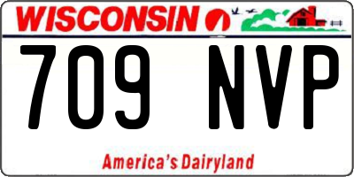 WI license plate 709NVP