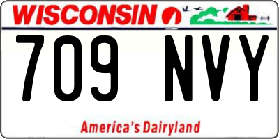 WI license plate 709NVY