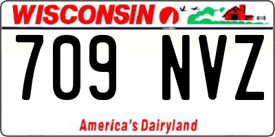 WI license plate 709NVZ