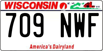 WI license plate 709NWF
