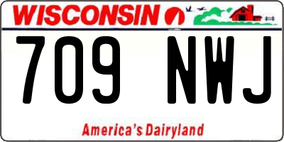 WI license plate 709NWJ